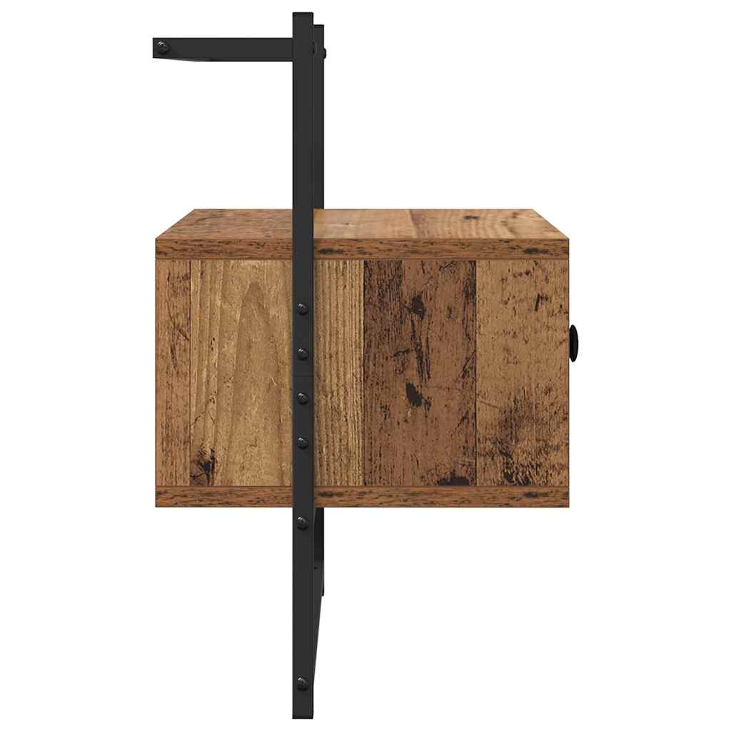 Bedside Cabinet 2 pcs Old wood 35 x 30 x 51 cm Engineered wood